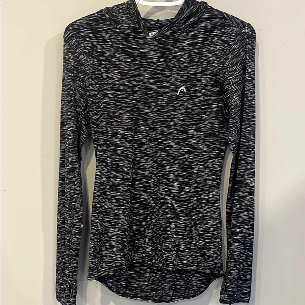 Head Women's Black and White Long Sleeve Top
